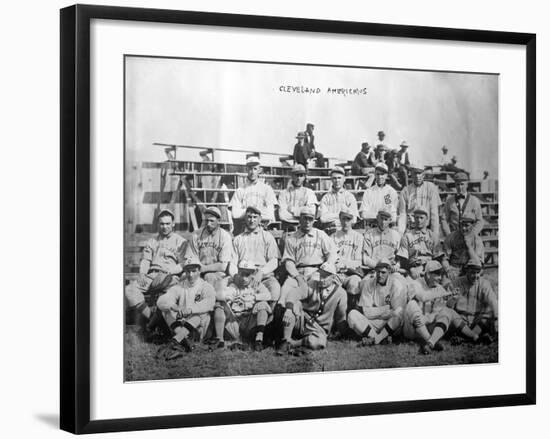 Cleveland Indians Team, Baseball Photo - Cleveland, OH-Lantern Press-Framed Art Print