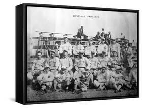 Cleveland Indians Team, Baseball Photo - Cleveland, OH-Lantern Press-Framed Stretched Canvas