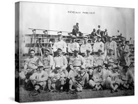 Cleveland Indians Team, Baseball Photo - Cleveland, OH-Lantern Press-Stretched Canvas