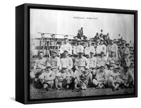 Cleveland Indians Team, Baseball Photo - Cleveland, OH-Lantern Press-Framed Stretched Canvas