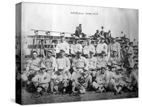 Cleveland Indians Team, Baseball Photo - Cleveland, OH-Lantern Press-Stretched Canvas