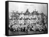 Cleveland Indians Team, Baseball Photo - Cleveland, OH-Lantern Press-Framed Stretched Canvas