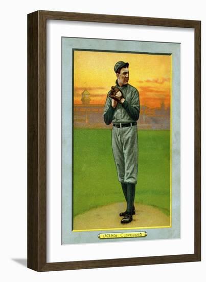 Cleveland, OH, Cleveland Naps, Addie Joss, Baseball Card-Lantern Press-Framed Art Print