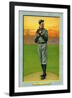 Cleveland, OH, Cleveland Naps, Addie Joss, Baseball Card-Lantern Press-Framed Art Print