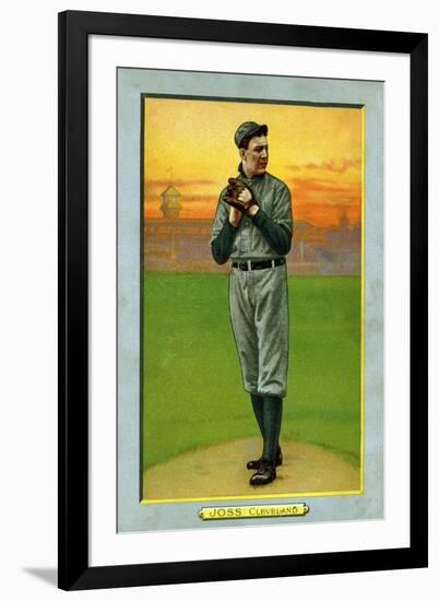 Cleveland, OH, Cleveland Naps, Addie Joss, Baseball Card-Lantern Press-Framed Art Print