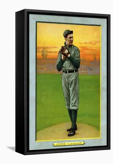 Cleveland, OH, Cleveland Naps, Addie Joss, Baseball Card-Lantern Press-Framed Stretched Canvas