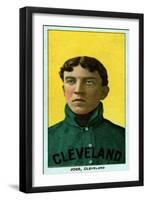 Cleveland, OH, Cleveland Naps, Addie Joss, Baseball Card-Lantern Press-Framed Art Print