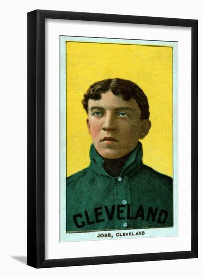 Cleveland, OH, Cleveland Naps, Addie Joss, Baseball Card-Lantern Press-Framed Art Print