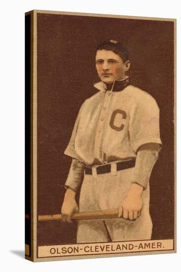 Cleveland, OH, Cleveland Naps, Ivan Olson, Baseball Card-Lantern Press-Stretched Canvas