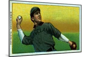 Cleveland, OH, Cleveland Naps, Joe Birmingham, Baseball Card-Lantern Press-Mounted Art Print