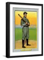 Cleveland, OH, Cleveland Naps, Nap Lajoie, Baseball Card-Lantern Press-Framed Art Print