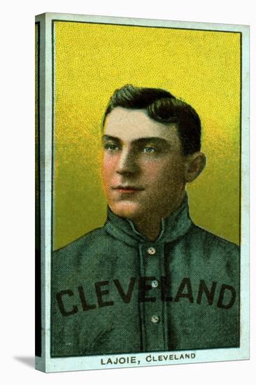 Cleveland, OH, Cleveland Naps, Nap Lajoie, Baseball Card-Lantern Press-Stretched Canvas