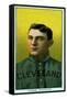 Cleveland, OH, Cleveland Naps, Nap Lajoie, Baseball Card-Lantern Press-Framed Stretched Canvas