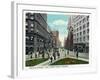 Cleveland, Ohio - Euclid Avenue East from Public Square-Lantern Press-Framed Art Print