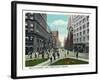 Cleveland, Ohio - Euclid Avenue East from Public Square-Lantern Press-Framed Art Print