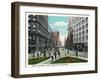 Cleveland, Ohio - Euclid Avenue East from Public Square-Lantern Press-Framed Art Print