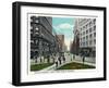 Cleveland, Ohio - Euclid Avenue East from Public Square-Lantern Press-Framed Art Print