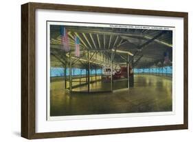 Cleveland, Ohio - Euclid Beach; Interior View of Rollerskating Rink-Lantern Press-Framed Art Print