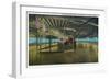 Cleveland, Ohio - Euclid Beach; Interior View of Rollerskating Rink-Lantern Press-Framed Art Print