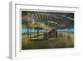 Cleveland, Ohio - Euclid Beach; Interior View of Rollerskating Rink-Lantern Press-Framed Art Print