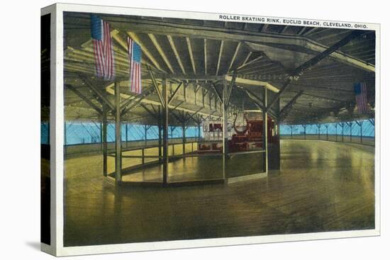 Cleveland, Ohio - Euclid Beach; Interior View of Rollerskating Rink-Lantern Press-Stretched Canvas