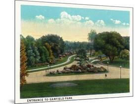 Cleveland, Ohio - Garfield Park Entrance-Lantern Press-Mounted Art Print