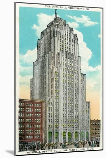 Cleveland, Ohio - Oh Bell Telephone Co Building Exterior-Lantern Press-Mounted Art Print