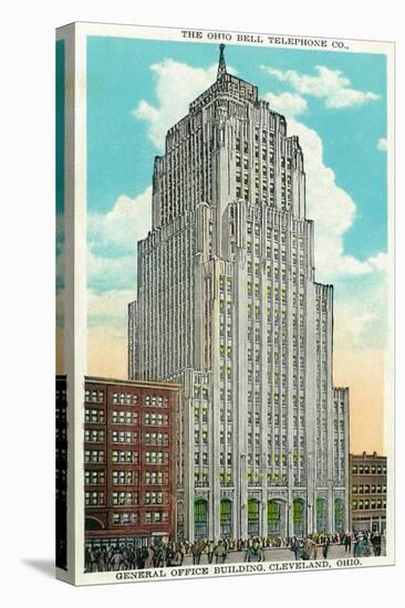 Cleveland, Ohio - Oh Bell Telephone Co Building Exterior-Lantern Press-Stretched Canvas