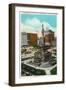 Cleveland, Ohio - Public Square Soldiers and Sailors Monument-Lantern Press-Framed Art Print