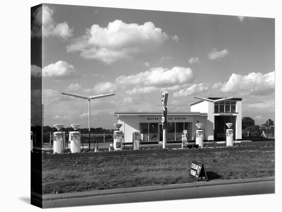 Cleveland Petrol Station, Marr, South Yorkshire, 1963-Michael Walters-Stretched Canvas