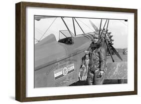 Cleveland Pittsburgh Air Mail-null-Framed Art Print