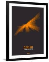 Cleveland Radiant Map 3-NaxArt-Framed Art Print