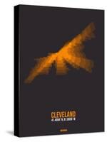 Cleveland Radiant Map 3-NaxArt-Stretched Canvas