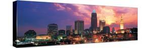 Cleveland Skyline at Sunrise-null-Stretched Canvas