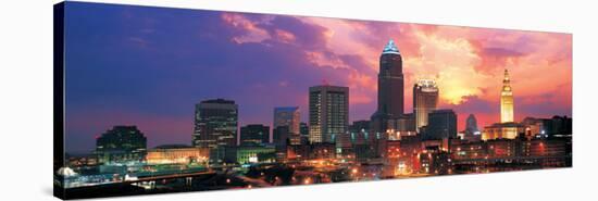 Cleveland Skyline at Sunrise-null-Stretched Canvas