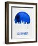 Cleveland Skyline Blue-null-Framed Art Print