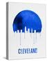 Cleveland Skyline Blue-null-Stretched Canvas