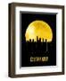 Cleveland Skyline Yellow-null-Framed Art Print