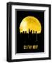 Cleveland Skyline Yellow-null-Framed Art Print