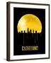 Cleveland Skyline Yellow-null-Framed Art Print