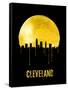 Cleveland Skyline Yellow-null-Framed Stretched Canvas