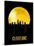 Cleveland Skyline Yellow-null-Stretched Canvas