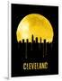 Cleveland Skyline Yellow-null-Framed Art Print