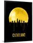 Cleveland Skyline Yellow-null-Framed Art Print