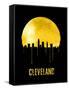 Cleveland Skyline Yellow-null-Framed Stretched Canvas