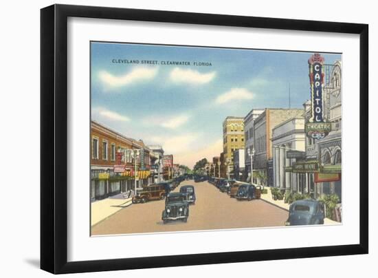 Cleveland Street, Clearwater, Florida-null-Framed Art Print