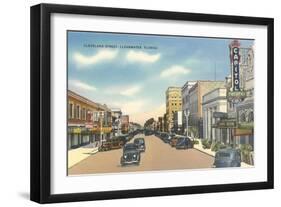 Cleveland Street, Clearwater, Florida-null-Framed Art Print