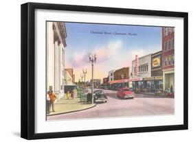 Cleveland Street, Clearwater, Florida-null-Framed Art Print