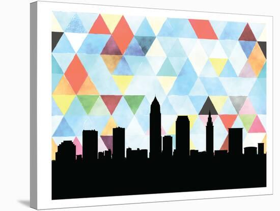 Cleveland Triangle-Paperfinch 0-Stretched Canvas