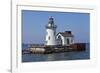 Cleveland West Pierhead Lighthouse, Ohio, USA-Joe Restuccia III-Framed Photographic Print